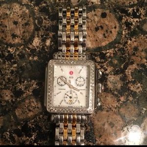 Beautiful diamond Michele Deco diamond watch☀️